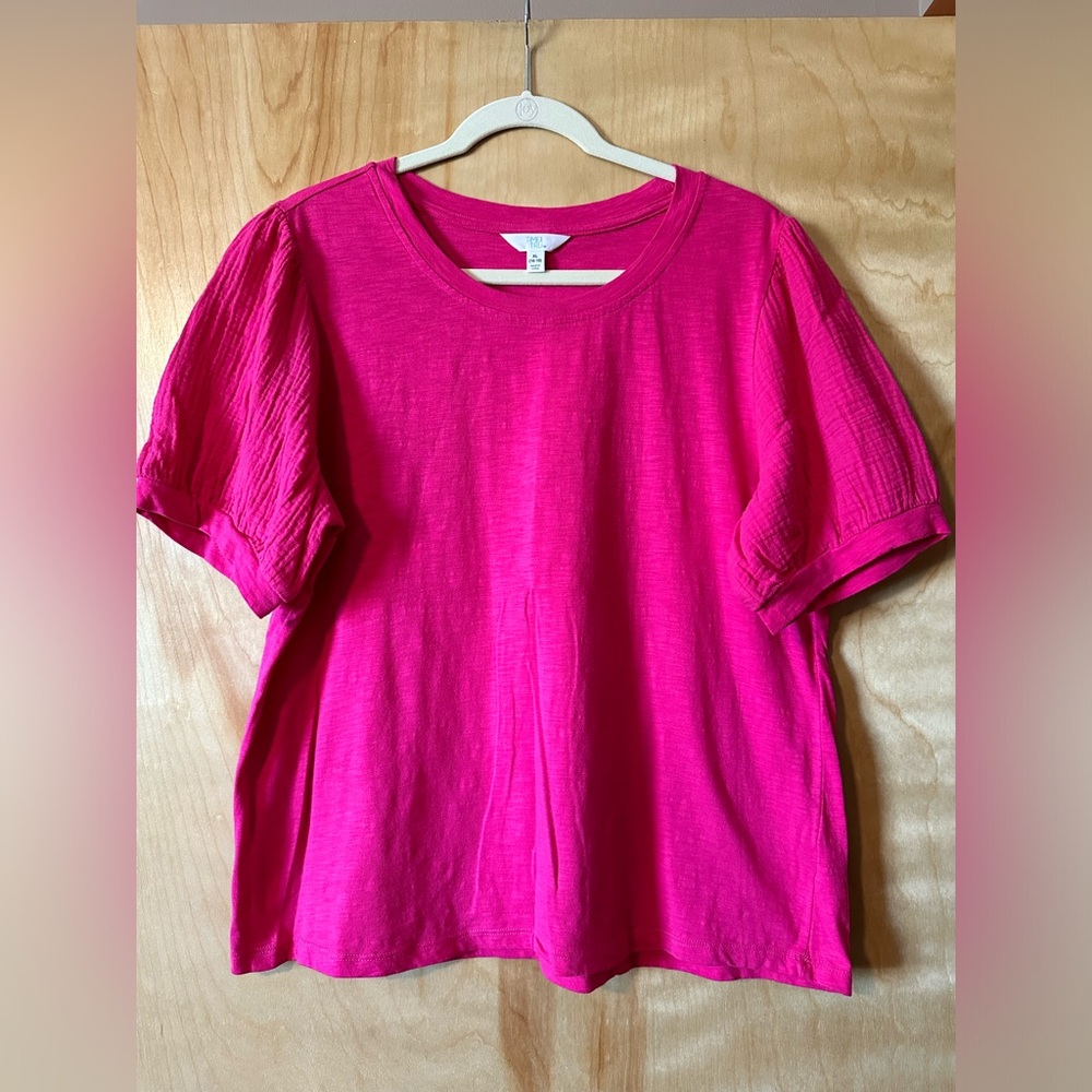 Time and True Short Puff Sleeve Pullover Top - set of 3 - Picture 2 of 7